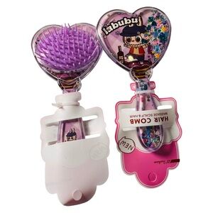Heart-Shaped Purple Hair Comb